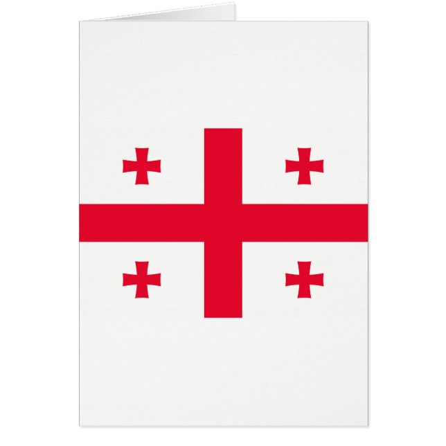 Cartão Georgiano Flag (Frente)