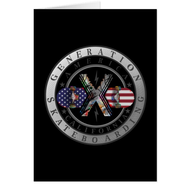 Cartão Geração X Califórnia (Frente)