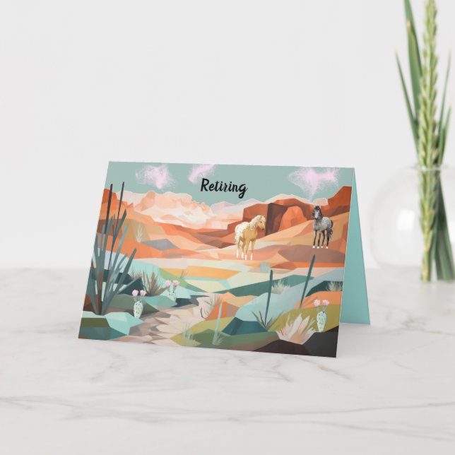 Cartão Geral de Reforma com Cena Ocidental (Frente)