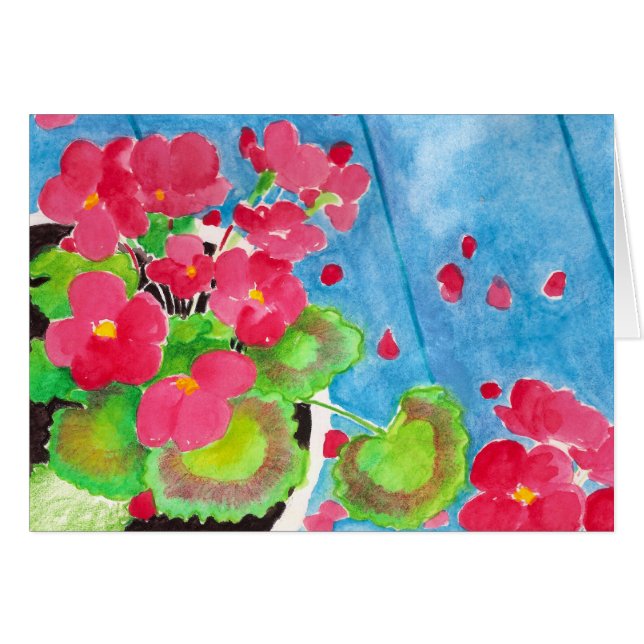 Cartão Gerânio (Frente Horizontal)