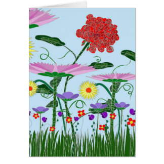 Cartão Gerânio em meu jardim