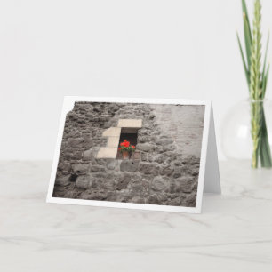 Cartão Geranium in Window