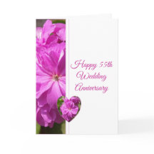 Geranium Personalizado 55º Aniversário de Casament