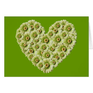 Cartão Gerber Daisy Heart