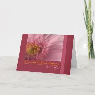 Cartão Gerbera de Rosa • Hochzeitseinladung