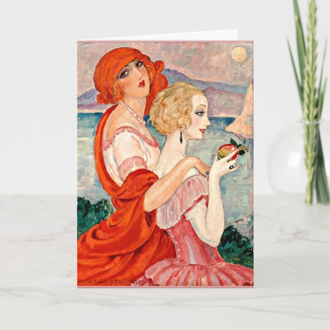 Cartão Gerda Wegener - Sur la Route d'Anacapri (Frente)