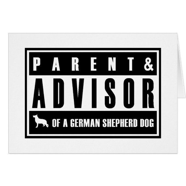 Cartão German shepherd (Frente Horizontal)