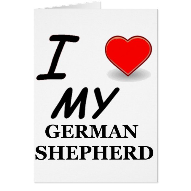 Cartão german shepherd (Frente)