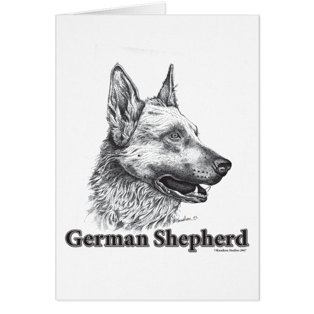 Cartão German shepherd (Frente)