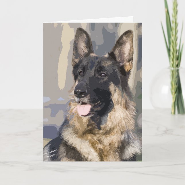 Cartão German Shepherd Card (Frente)