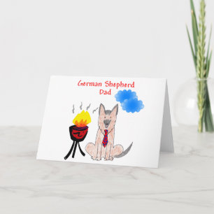 Cartão German Shepherd Dad Card