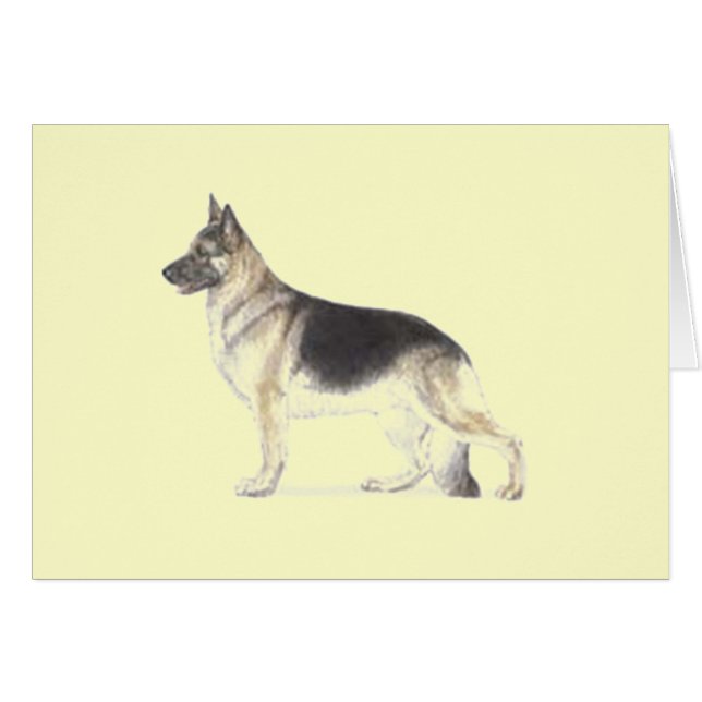 Cartão German Shepherd Dog (Frente Horizontal)