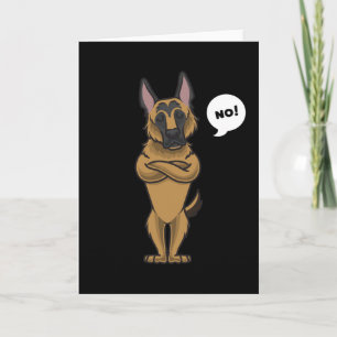 Cartão german shepherd engraçado