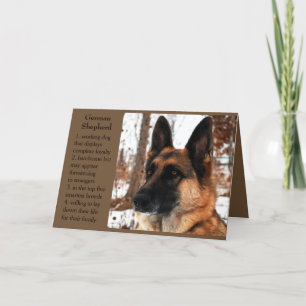 Cartão German Shepherd Father's Day Card