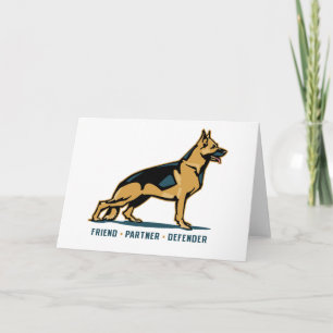 Cartão German Shepherd Friend