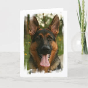 Cartão German Shepherd Greeting Card