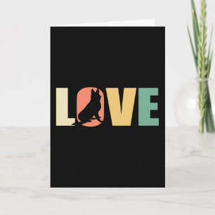 Cartão German shepherd Love