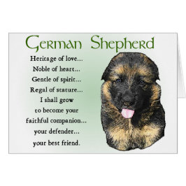 Cartão German Shepherd Puppy Gifts