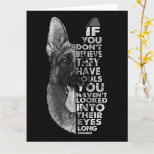 Cartão German shepherd que você não acredita que eles têm