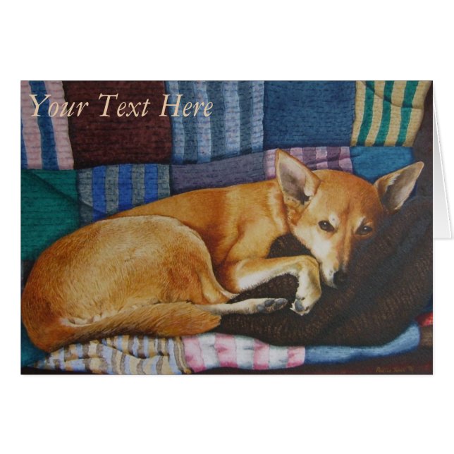 Cartão german shepherd retrato labrador mestiço cão de ra (Frente horizontal)