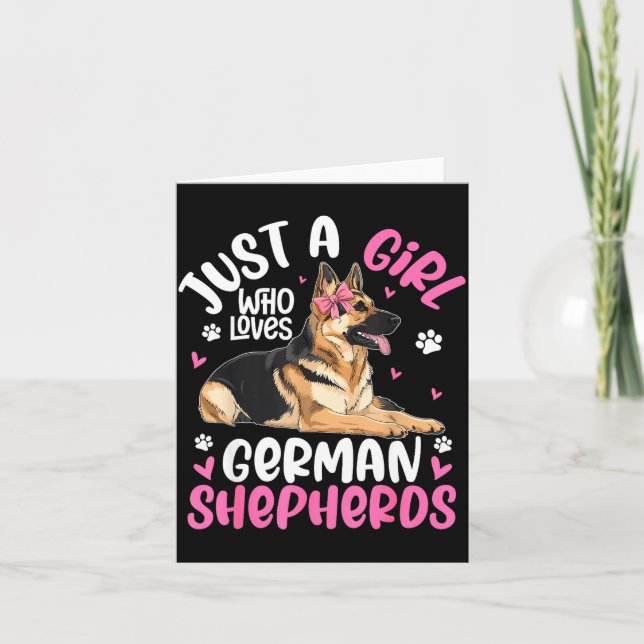 Cartão German Shepherd Shirt For Girls Women German Sheph (Frente)