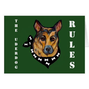 CARTÃO GERMAN SHEPHERD SUBDOG