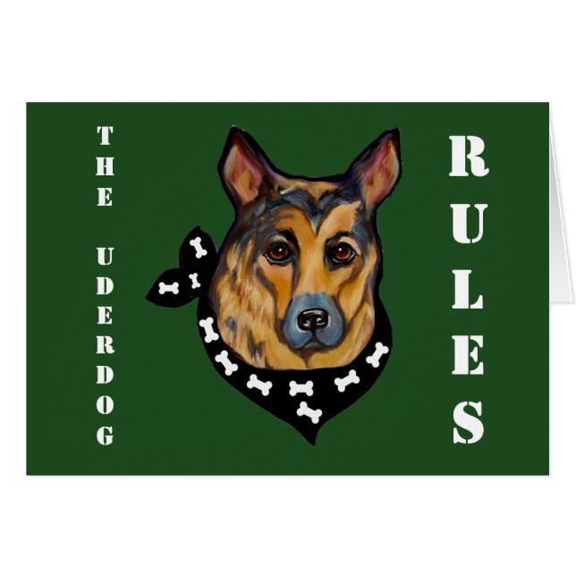 CARTÃO GERMAN SHEPHERD SUBDOG (Frente Horizontal)