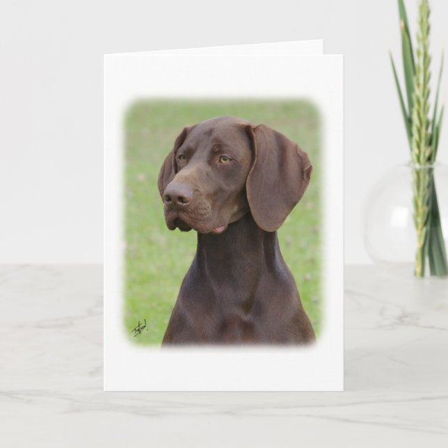 Cartão German Shorthaired Pointer AA004D-019 (Frente)