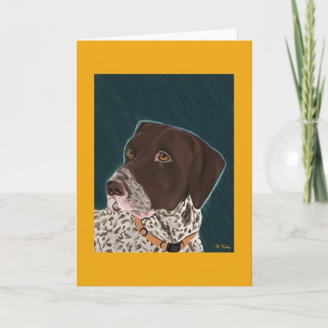 Cartão German Shorthaired Pointer card 2 (Frente)