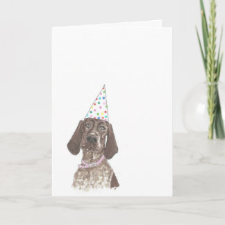 Cartão German Shorthaired Pointer Happy Birthday Card