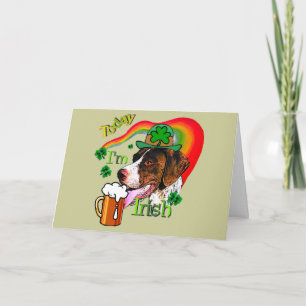 Cartão German Shorthaired Pointer St Patricks Day
