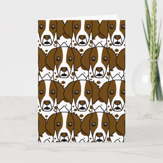 Cartão German Shorthaired Pointers (Frente)