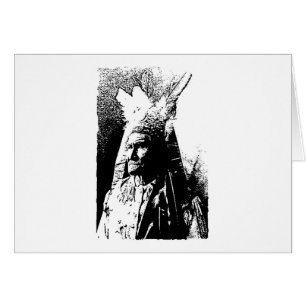 Cartão Gerônimo preto e branco