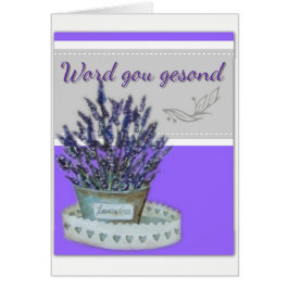 Cartão Gesond do gou da palavra