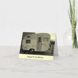 Cartão Get Hitched Camper Engagement Card