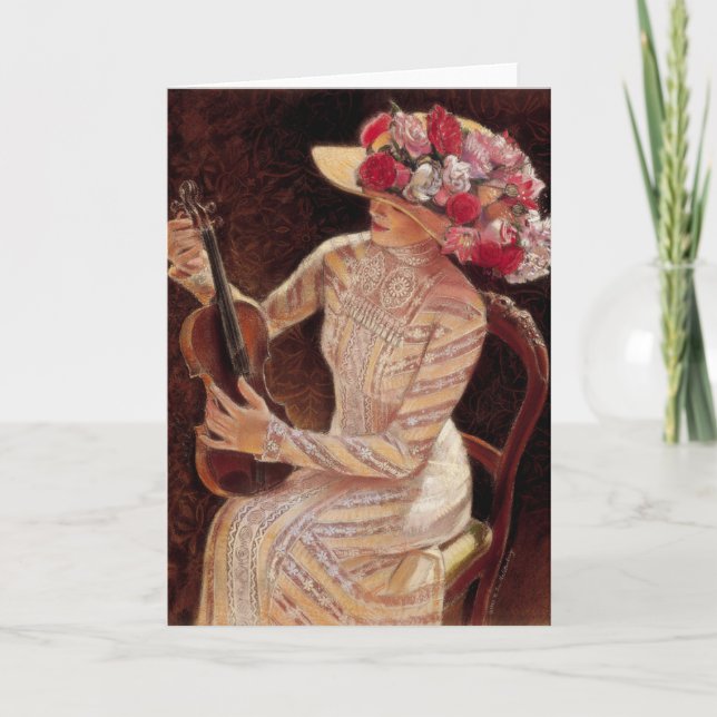 Cartão "Get in Tune", por Sue Halstenberg (Frente)