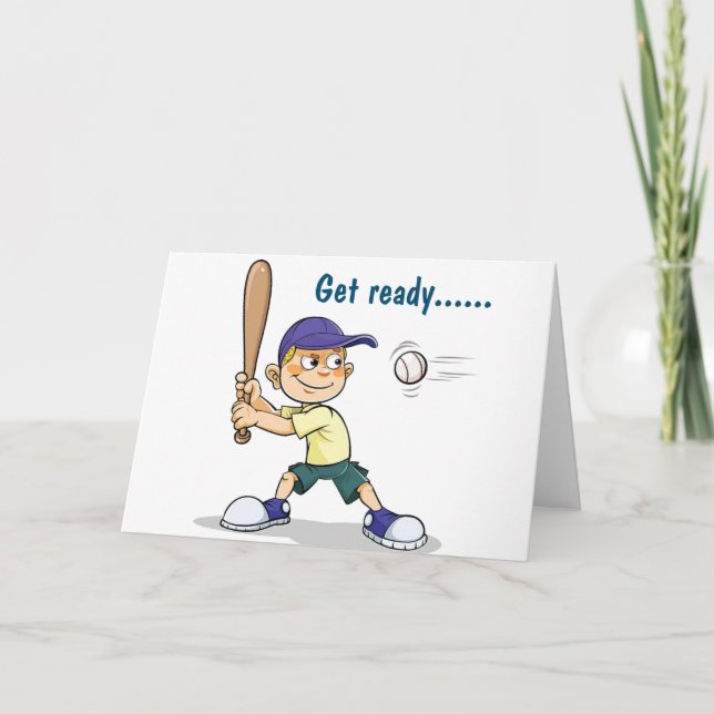 Cartão GET READY FOR FUN HAPPY **9th** BIRTHDAY CARD (Frente)