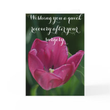 Get Well After Surgery Tulip Card