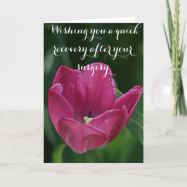 Cartão Get Well After Surgery Tulip Card