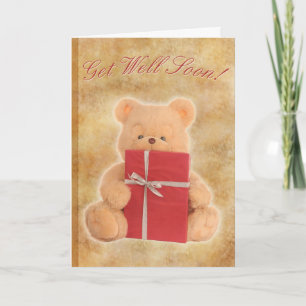 Cartão Get Well Bear