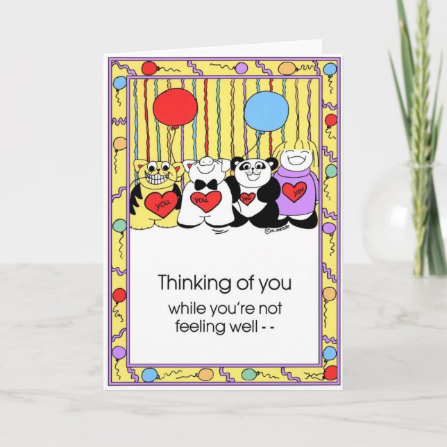 Cartão GET WELL  Card (Frente)