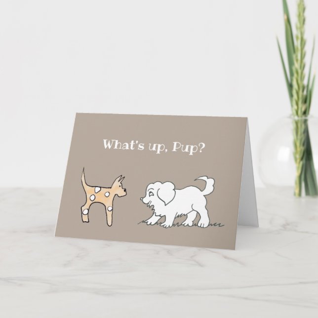 Cartão get well card with puppies (Frente)