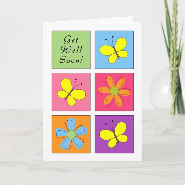 Cartão Get Well Cheery Greeting Card (Frente)