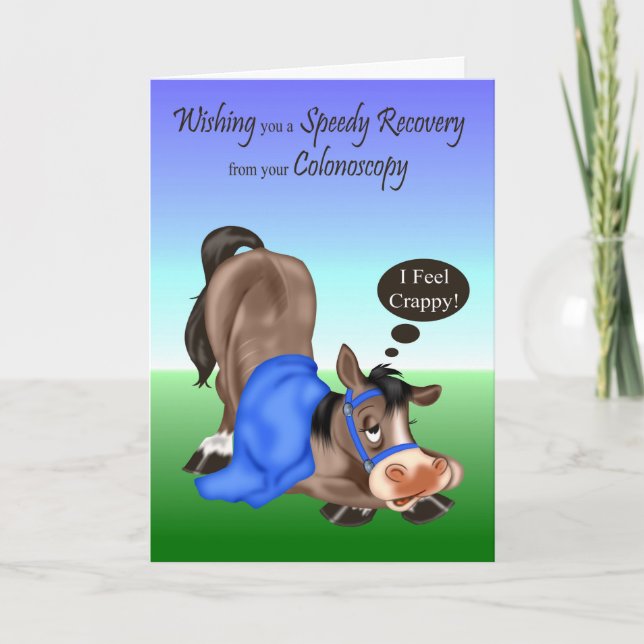 Cartão Get Well, Colonoscopy greeting cards (Frente)