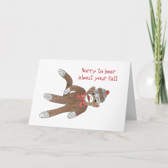 Cartão Get Well from a fall Card (Frente)