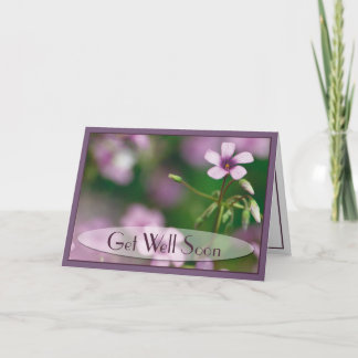 Cartão Get Well - Pink Wood Sorrel Greeting Card