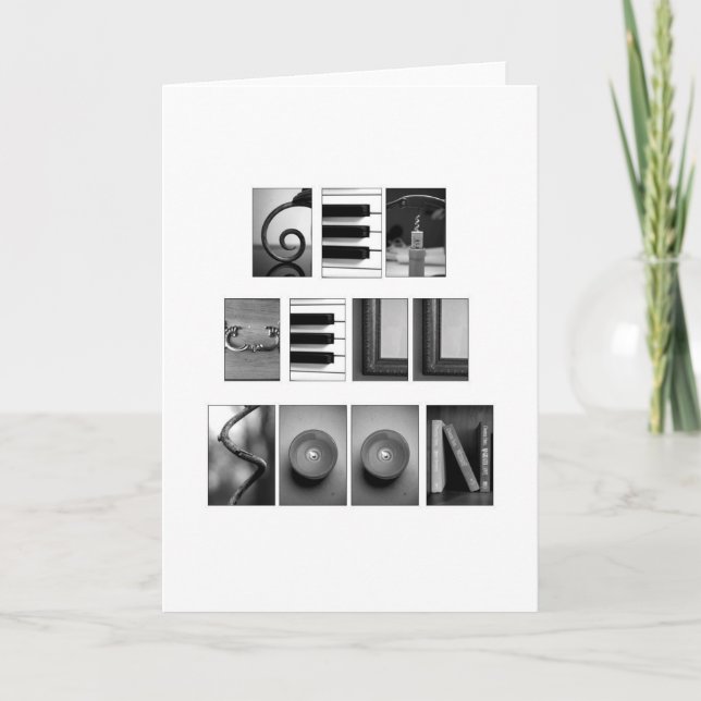 Cartão Get Well Soon (Frente)