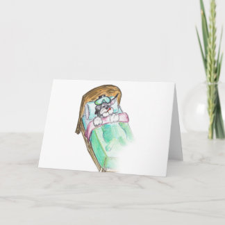 Cartão get well soon : bed