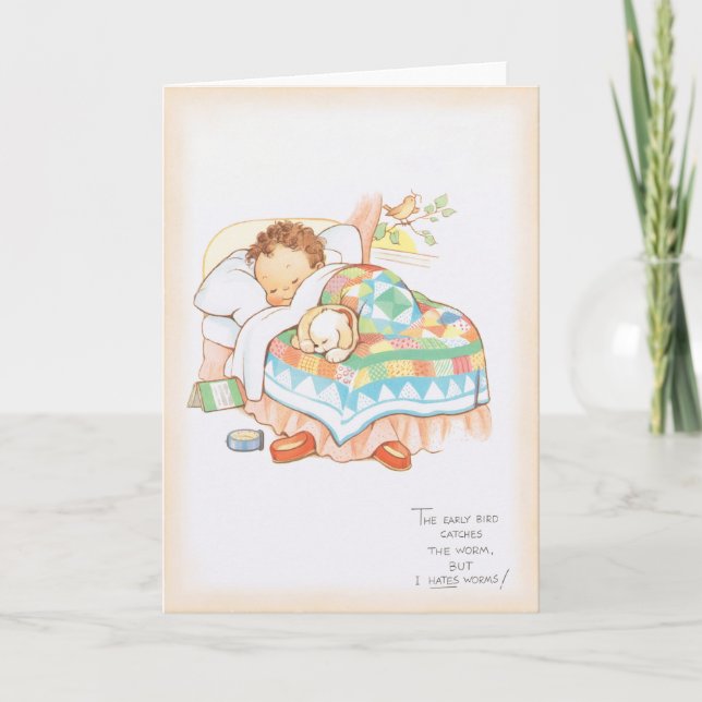 Cartão Get well soon card, Early  Bird (Frente)