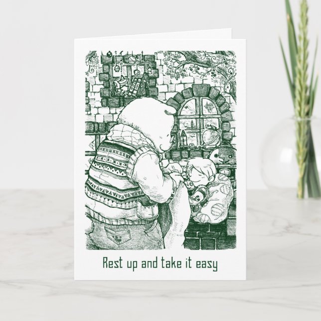 Cartão Get Well Soon Card - Siesta (Frente)